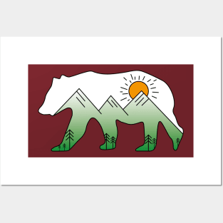 Bear Mountain, Mountains inside a bear Posters and Art